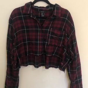 Plaid crop top